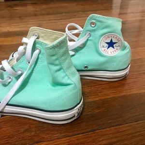 Turquoise High Top Converse